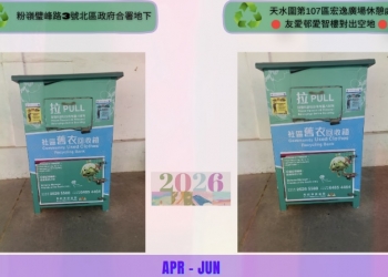 2026社區及屋邨舊衣回收（四月至六月）